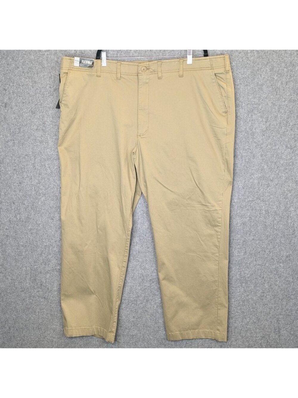 Lee Mens Khaki Pants 48x30 Big Tall Extreme Comfort Straight Fit Flex Waist